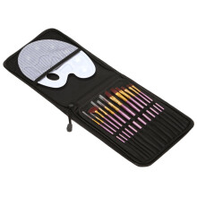 12pcs Nylon Hair Art Paint Brush Painting Tool with Storage Bag for Beginners Professionals Students