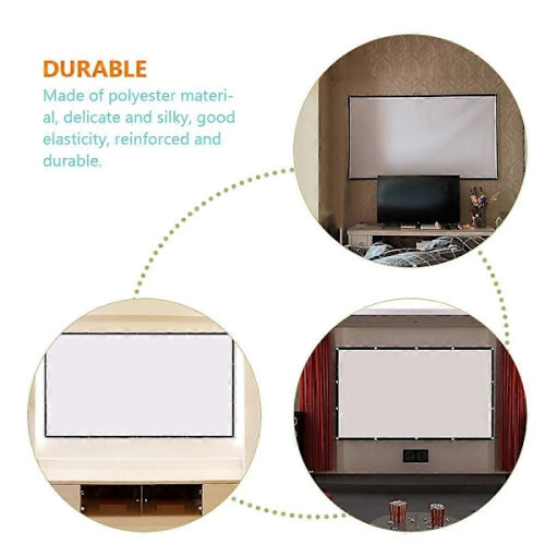Projector Screen 100 Inch Foldable 16:9 Projector Screen Home Cinema Projector Screen 2