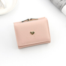 PU Leather wallet women's wallet women's wallet credit card Pink