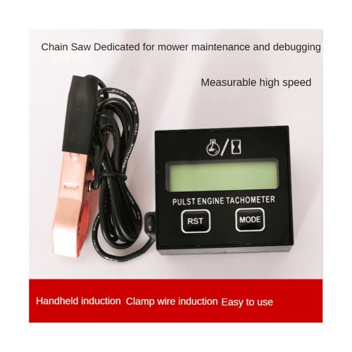 Digital Gasoline Engine Tachometer Resettable Inductive Contact Tachometer for Chain Saw Engine Lawnmower 2