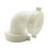 Thrifco9412089 Cotovelo de PVC de 1-1/2 polegadas com porcas e arruelas, porcas reutilizáveis 1