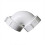 Thrifco9412089 Cotovelo de PVC de 1-1/2 polegadas com porcas e arruelas, porcas reutilizáveis 2