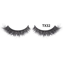 Nvzi -b1 Paar zarte Nerzwimpern, flauschige Augenwimpern für einen natürlichen Look und Volumen, künstliche Wimpern, TX32