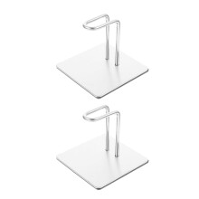 2er-Set magnetische Küchenaufbewahrungsständer aus Edelstahl, Rollenpapierhalter, Kühlschrank-Taschentuchhalter