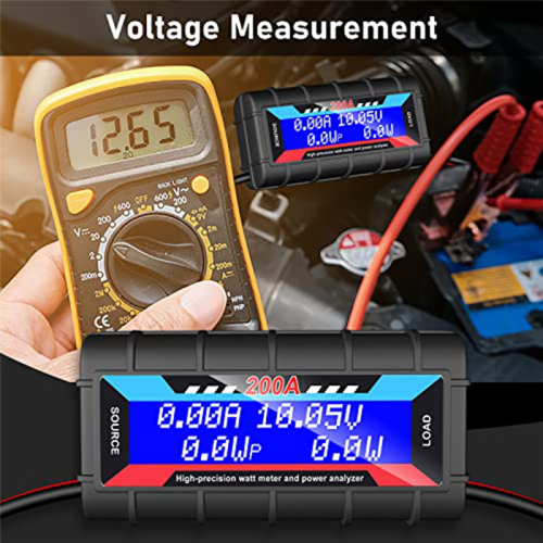 Αναλυτής Ισχύος ckepdyeh2Pcs200A Μετρητής Watt Κατανάλωσης Μπαταρίας Παρακολούθηση 1