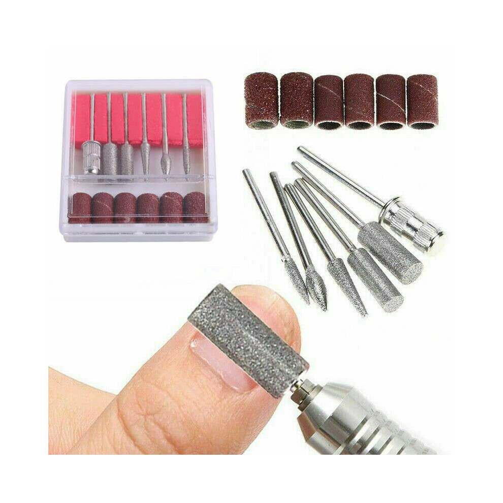 Nail Drill Bits Set For Acrylic Nails, Precision Manicure Shaping With Multishape Bits And Case 9164114793546