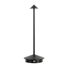 Luminária de mesa recarregável, luminária de mesa LED para sala de jantar, luminária portátil de metal com regulagem contínua de intensidade, 3