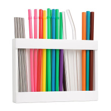 Transparenter Acryl-Strohhalmständer – Strohhalmspender – Strohhalm-Organizer