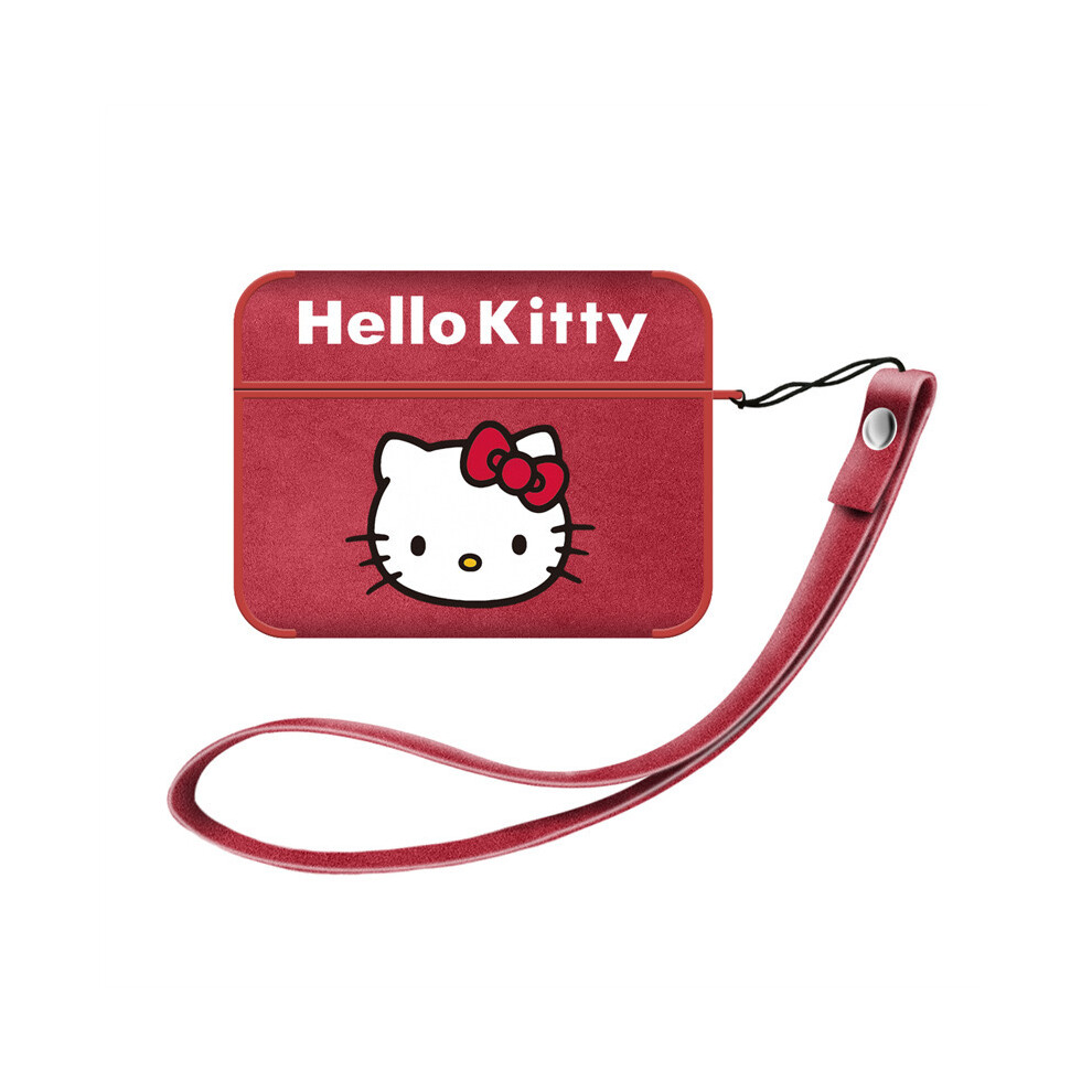 Cartoon Kt Cat Leather Case Compatible With Airpods Pro 1St/2Nd/3Rd Gen, High-End Protective Cover For Apple Bluetooth Headset 9773935123151