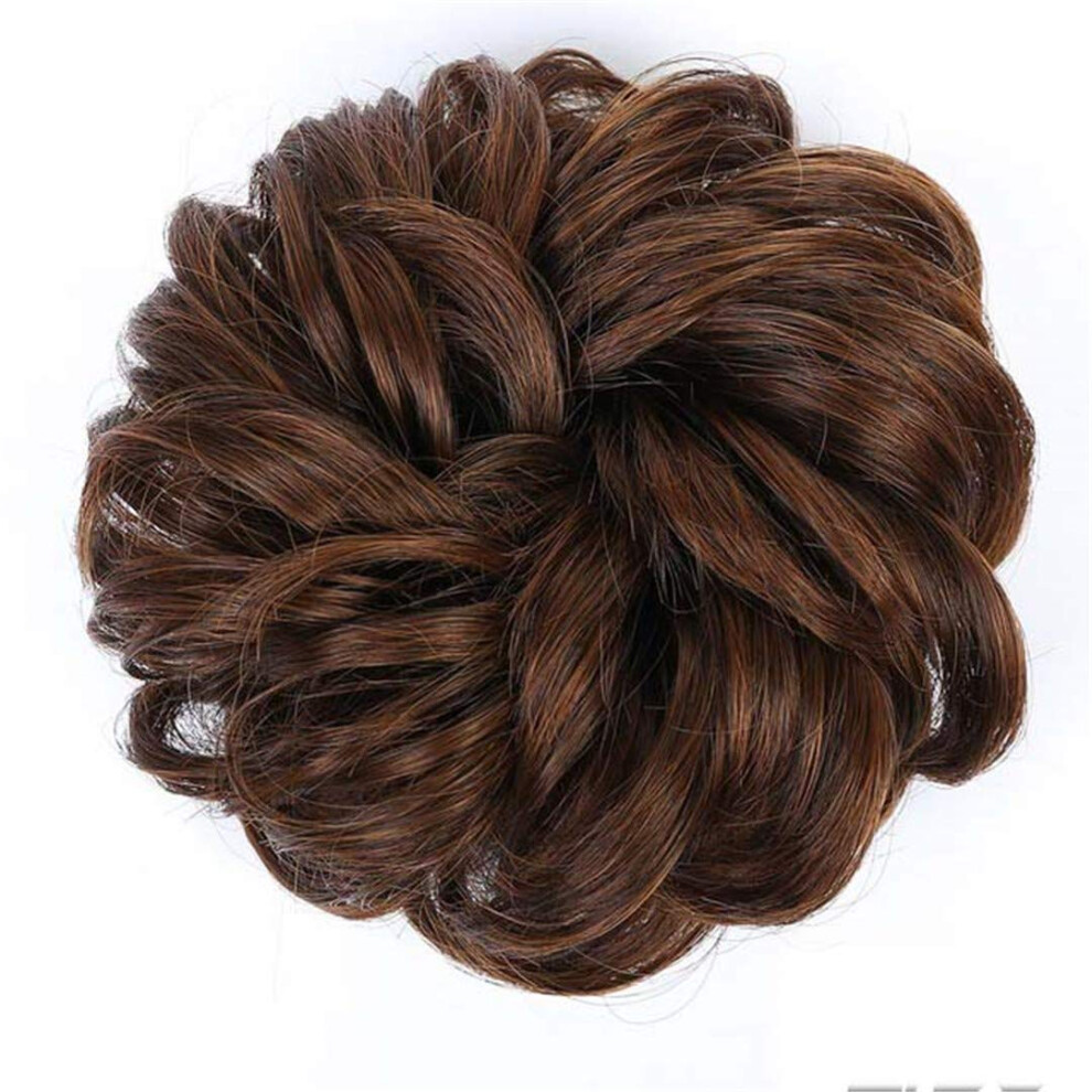 Unisex Synthetic Hair Bun For Ponytail With Easy Wrap Design And Instant Volume Boost