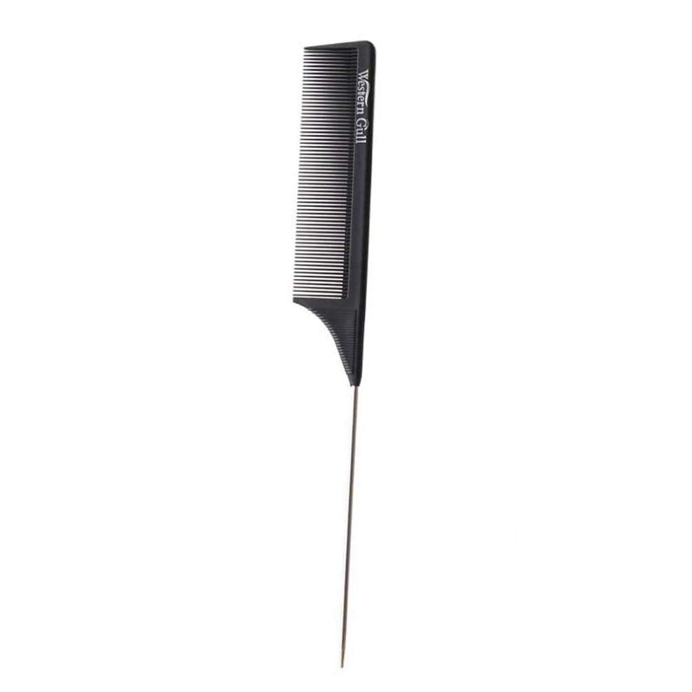 Unisex Black Hair Styling Comb Antistatic Professional Tail Comb For Precise Hair Sectioning And Teasing