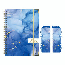 Daily Calendar Planner Coil Notebook 2024 Weekly Monthly Agenda Organizer