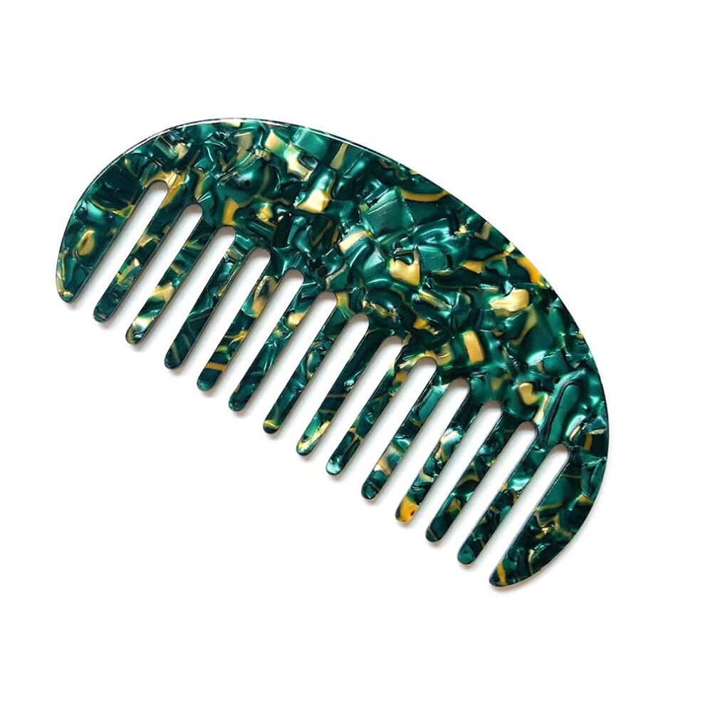 Unisex Acetate Hair Comb Antistatic Smooth Teeth Tortoise Shell Travel Size For Hair Styling