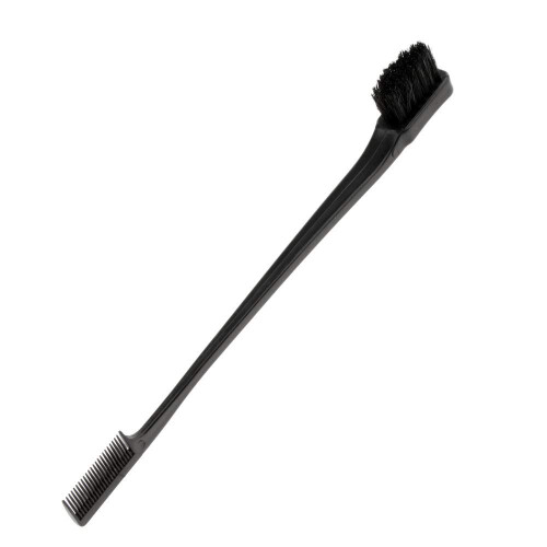 5 Pack Double Sided Edge Control Hair and Eyebrow Brushes for Precise Styling Black 2