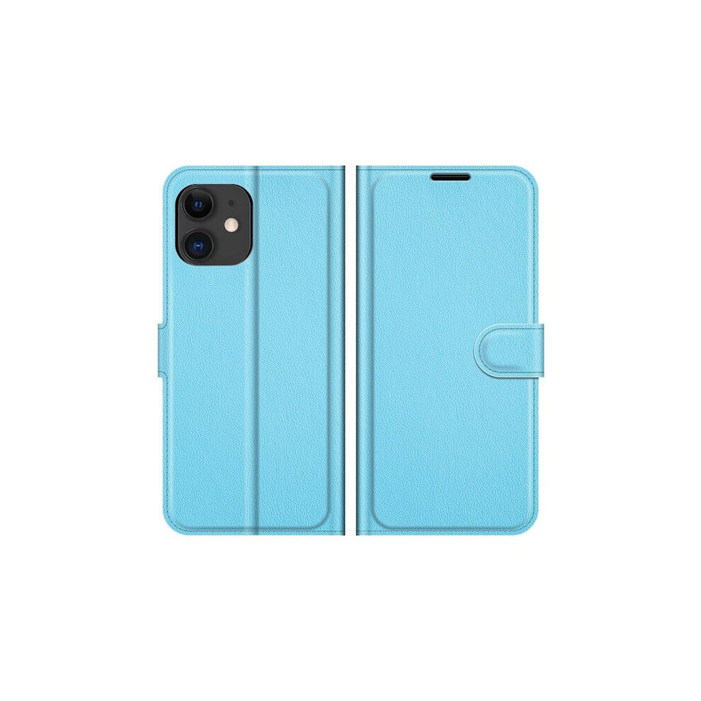 Compatible With Iphone 12 - Stylish Practical Nkobee Wallet Case Blue 9482828974380