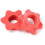 Barbell Collars with Quick Release Clips, AntiSlip Grip for Weightlifting, Fits Multiple Sizes, Red 4
