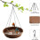 Ταΐστρα πουλιών Birdbaths βαρέως τύπου κρεμαστές μπανιέρες πουλιών για εξωτερικούς 7