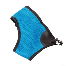 Adjustable Chest Protection Strap with Elastic Shoulder Support, Breathable Mesh Guard, Blue