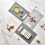 Cutting Board Set with Stand, ColorCoded Kitchen Chopping Boards, Dishwasher Safe, Durable PP 3
