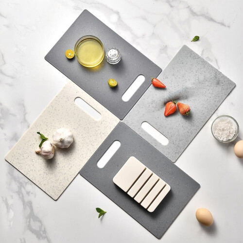 Cutting Board Set with Stand, ColorCoded Kitchen Chopping Boards, Dishwasher Safe, Durable PP 2