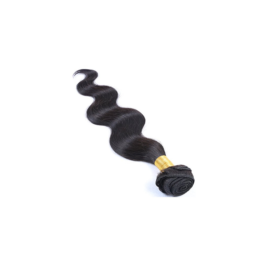 Unisex 12 Inch Brazilian Virgin Remy Hair Body Wave Bundle 100G Unprocessed Human Hair Weft