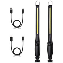 USB Rechargeable COB LED Work Light Portable Magnetic Cordless Inspection Light For Car Repair Home Workshop Emergency
