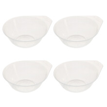 Mizh 4 Pcs Mini Outdoor Bowls Portable Bowls Plastic Soup Bowls Mini Tableware