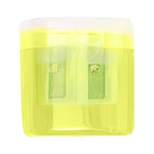 Manual Dual Holes Pencil Sharpeners with Lid, Colored, for Kids & Adults, Random Color
