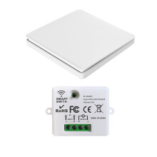 Interruptor de luz sem fio de fácil emparelhamento para casas inteligentes com tecnologia de código de aprendizagem, simplificando a configuração