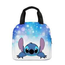 Stitch rajzfilm aranyos szörnyeteg ebédtáska újrafelhasználható hőszigetelt ebéddoboz hordozható táska Stitch-12