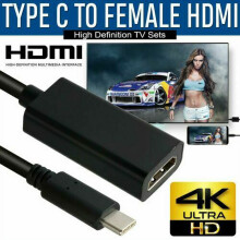 Adapter USB-C typu C do HDMI Kabel USB 3.1 do telefonu z systemem Android i tabletu MHL, czarny