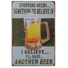 ionze Decor de casă Vintage Semn metalic de tablă Placă Poster Bar Pub Club Cafe Home Plate Decor de perete B Accesorii pentru casă (B)
