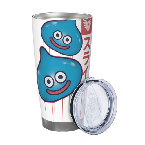 Dragon Quest 20oz Tumbler, Κούπα ταξιδιού καφέ από ανοξείδωτο ατσάλι με μόνωση κενού, Κούπα 1