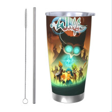 Wakfu20oz Tumbler, nerezový vakuově izolovaný cestovní hrnek na kávu, cestovní hrnek na kávu s víkem, termohrnek pro venkovní použití