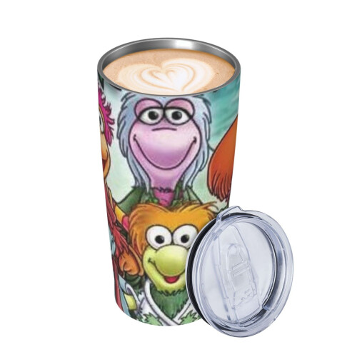 Fraggle Rock20OZ Tumbler, Κούπα αυτοκινήτου ταξιδιού με μόνωση κενού από ανοξείδωτο ατσάλι, 2