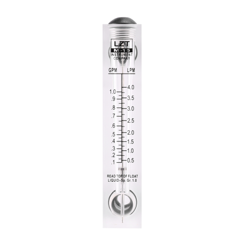 4X Black Adjustable Knob 0.1-1 GPM Panel Type Water Flow Meter -15 1