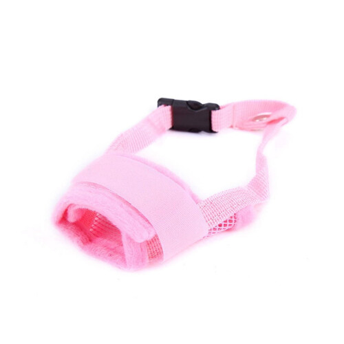 Dog Muzzle, Adjustable Pets Muzzle Mesh Breathable Nylon Soft Muzzle Anti-Biting Barking Mouth Cover for Small Medium Large Extra Dog
