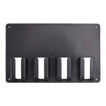Wall Mounted Clipper Holder Black Barber Tool Organizer SpaceSaving Rack for Salon and Home