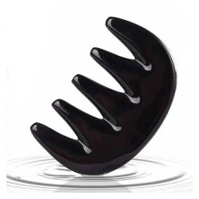 Buffalo Horn Wide Tooth Comb for Gentle Scalp Massage and Tangle Styling, 5mm Thick