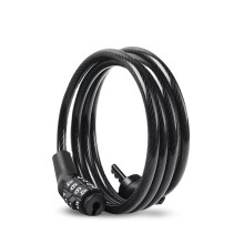 Keyless Bike Cable Lock with Preset Numeric Combination for Bicycle, Helmet, Luggage AntiTheft (1 Pack)