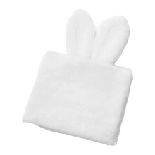 Plush Rabbit Ears Bouquet Packaging Material Gift Decorative Bouquet Wrap Cloth Reusable for Party Birthday Wedding New Year Holidays White