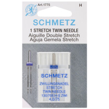 Schmetz Stretch Twin Machine Needle-Size 4.0/75 1 Per Pkg