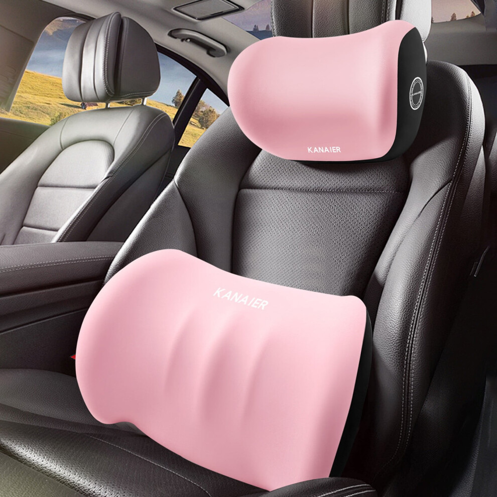 Egymen Car Headrest And Lumbar Support Pillow Set - Memory Foam, Ergonomic Design For Neck & Back Comfort 9175034950193