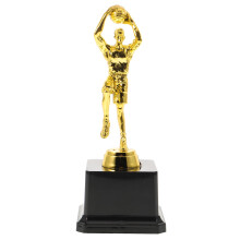 Gold Plastic Basketball Trophy for Tournaments, Parties, and Games