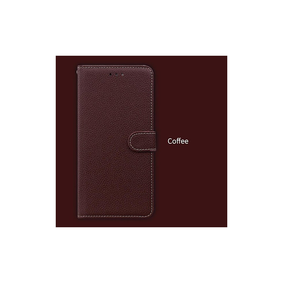(For Compatible With Iphone 11) Pu Leather Wallet Case With Card Slots, Magnetic Brown 9175034951022