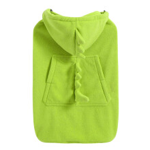 Baby Carrier Cover with Windproof Hood Soft Fleece Winter Protector for Outdoor Travel Green Dinosaur Design