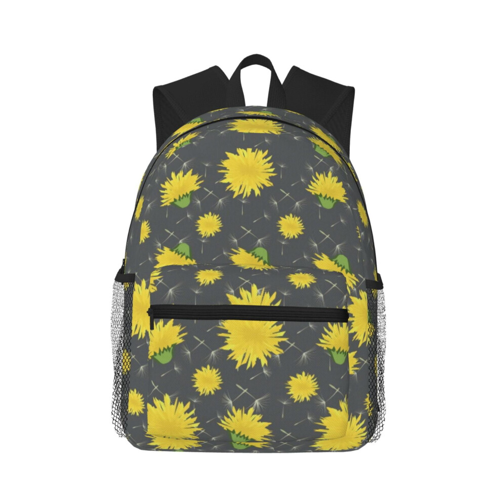 Cartoon Flower Of Dandelion Pattern Backpack Laptop Backpacks Travel Hiking Bag Business Backpacks For Women Men 9482828987144