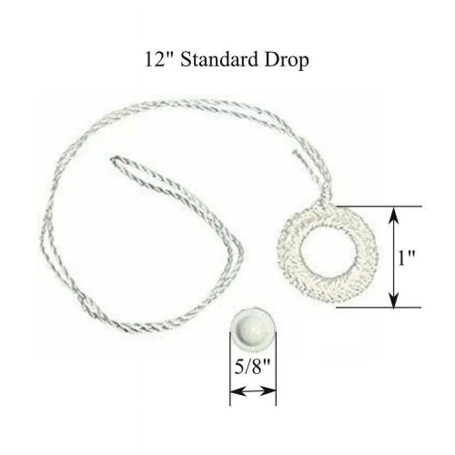 Ρολό για παράθυρο ΛΕΥΚΟ με διπλό πλέξη RING PULL και κουμπί Higbee