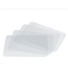 Sonderangebot! Lssam Tischsets, 6er-Set, doppelseitig, komplett transparent, ideal für Kinder, leicht abwaschbar