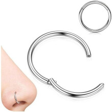 Bavsenic saranalliset nenärenkaat - 316L kirurginteräksestä valmistetut saumattomat nenäkorut, 18G septum